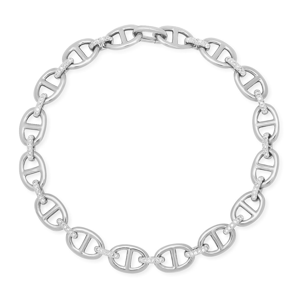 Gold & Diamond Mariner Link Chain Bracelet – Milestones by Ashleigh Bergman