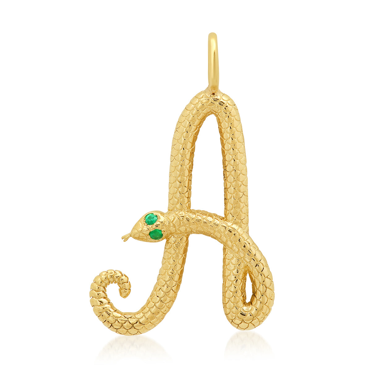 Snake Initial Charm