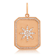 Pave Diamond Star Tag with Diamond Frame