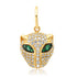 Diamond Panther Charm with Emerald Eyes