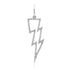 Dazzling Diamond Open Lighting Bolt Charm
