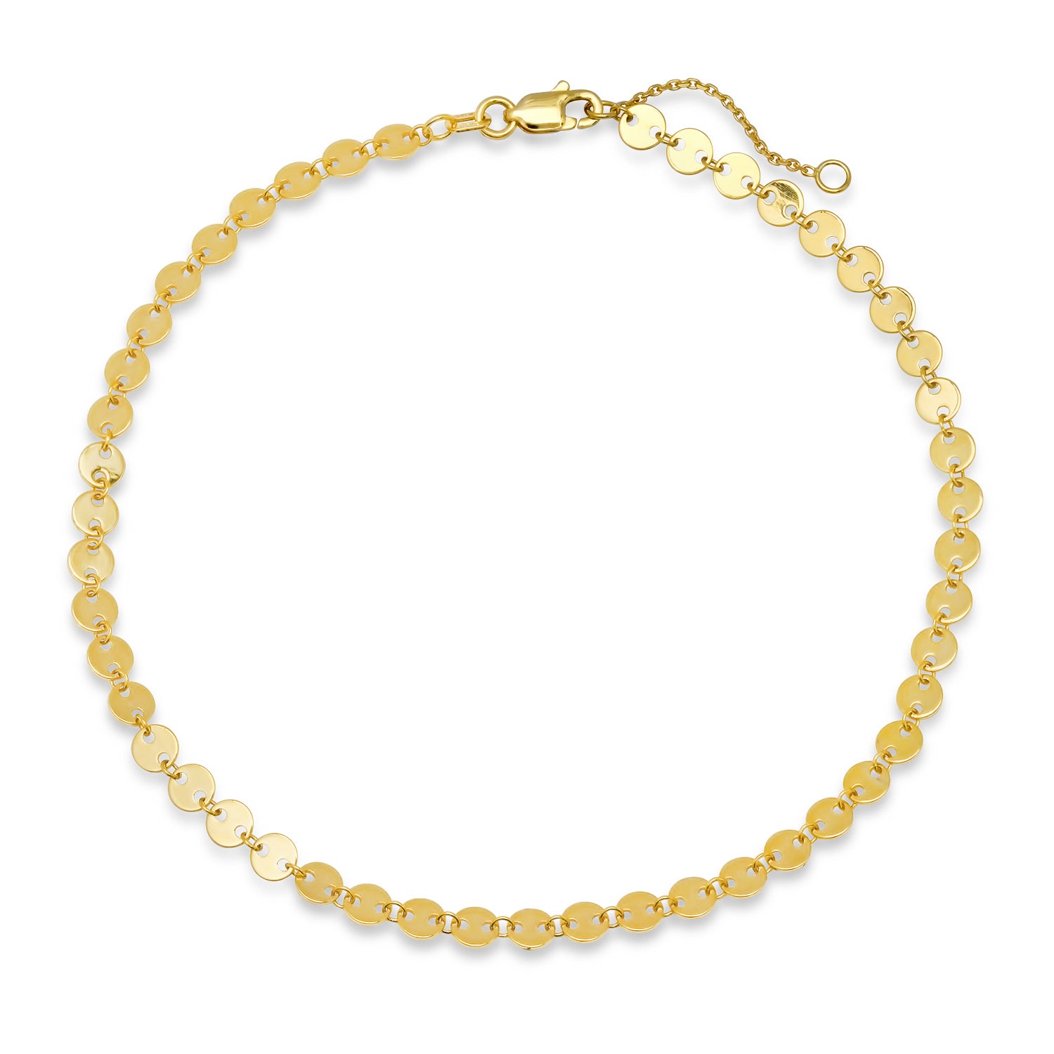 Gold Disk Anklet