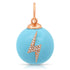 Turquoise Sphere with Diamond Eye or Lighting Bolt Charm