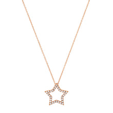 Open Diamond Star Twinkle Necklace