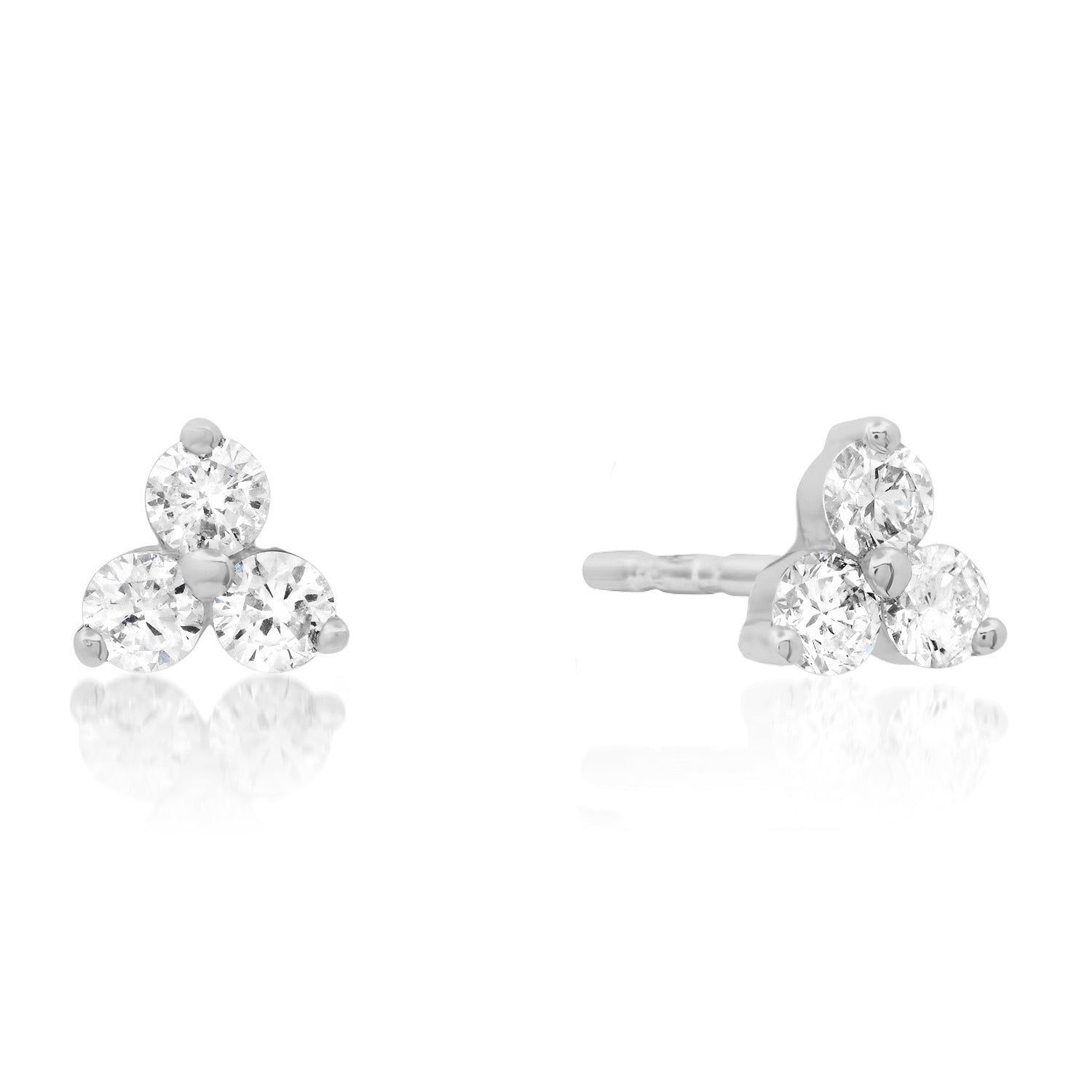 Diamond Trio Stud Earrings
