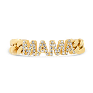 Pave Diamond Mama Chain Ring