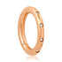 Round Medium Diamond Tube Charm Clip Holder Enhancer