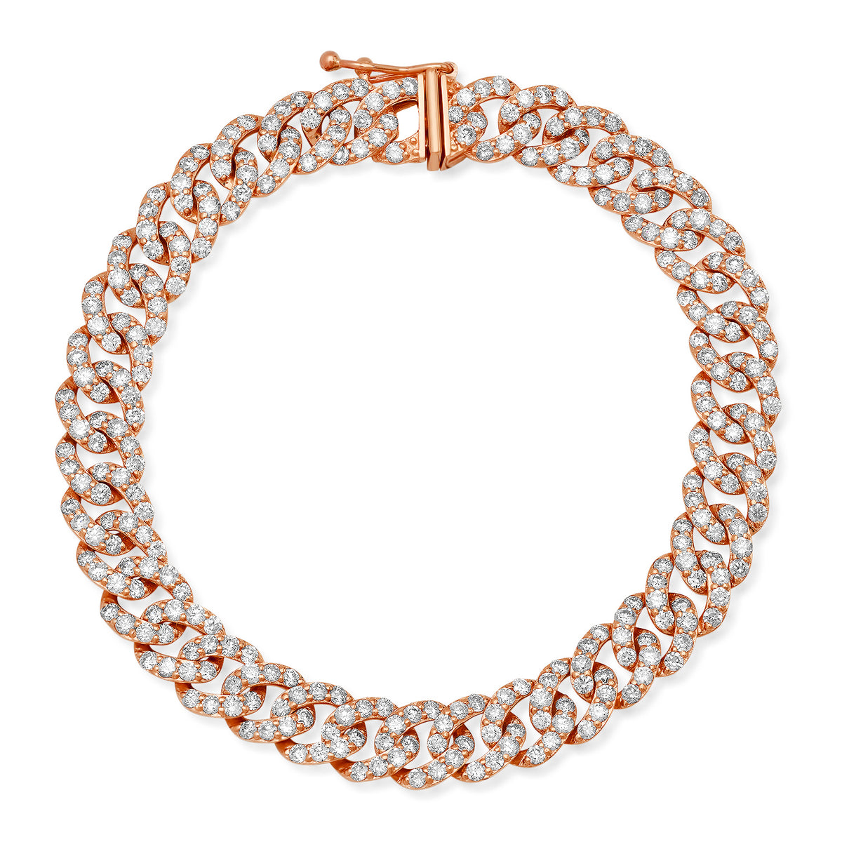Super Sparkle Pave Diamond Cuban Link Bracelet
