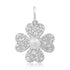 Diamond and Pearl Lucky Four Leaf Clover Charm