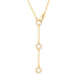 Triple Diamond Enhancer Lariat Chain with Diamond Clasp