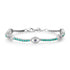 Turquoise and Pave Diamond Evil Eye Tennis Bracelet