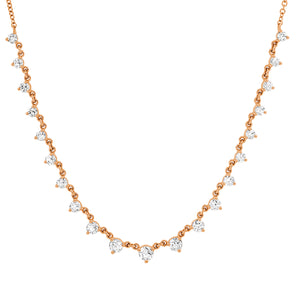 Delicate gold and diamond necklace Clearance