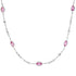 Pink Sapphire & Diamonds by the Yard Shapes Necklace