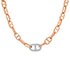 Large Gold Mariner Link Chain Necklace with Jumbo Diamond Link