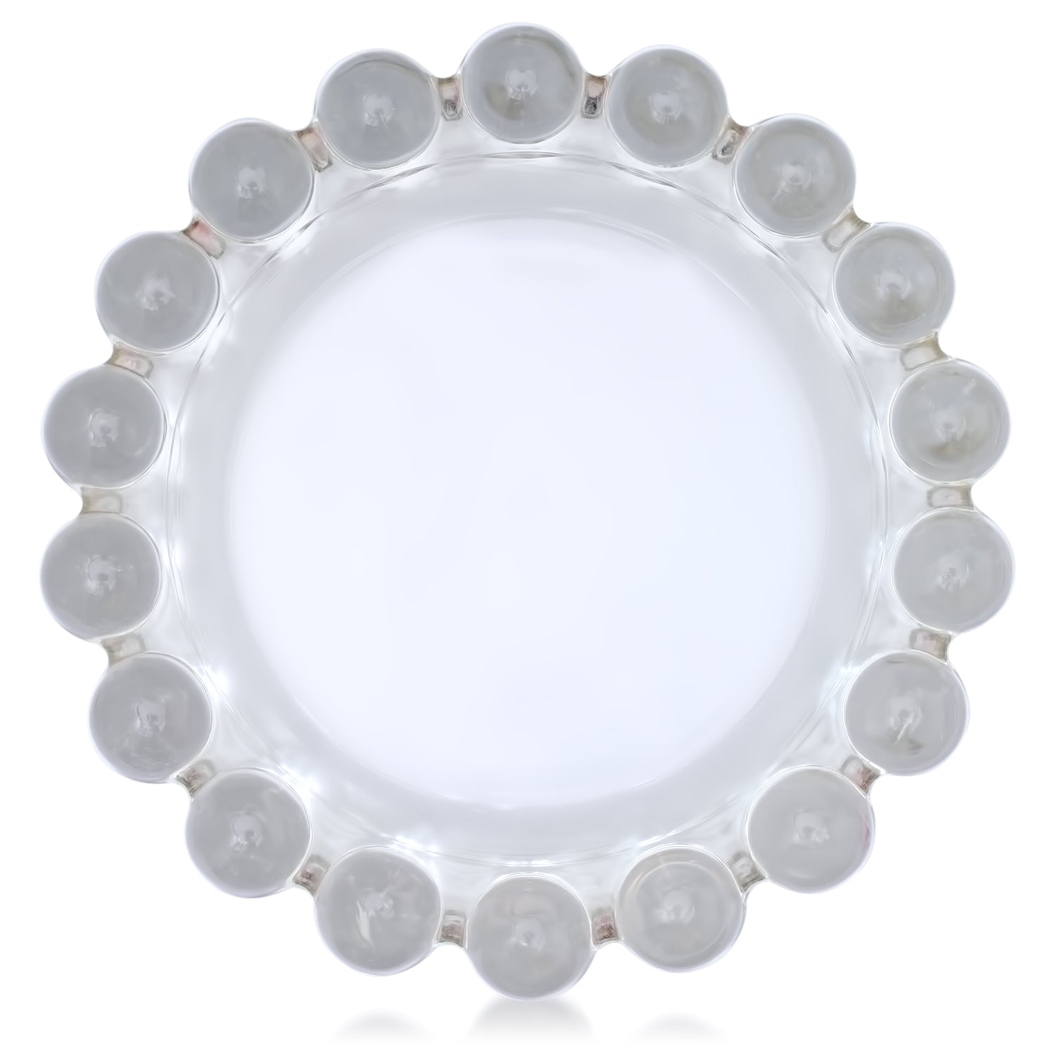 Vintage Large Clear Glass Jewelry Dish