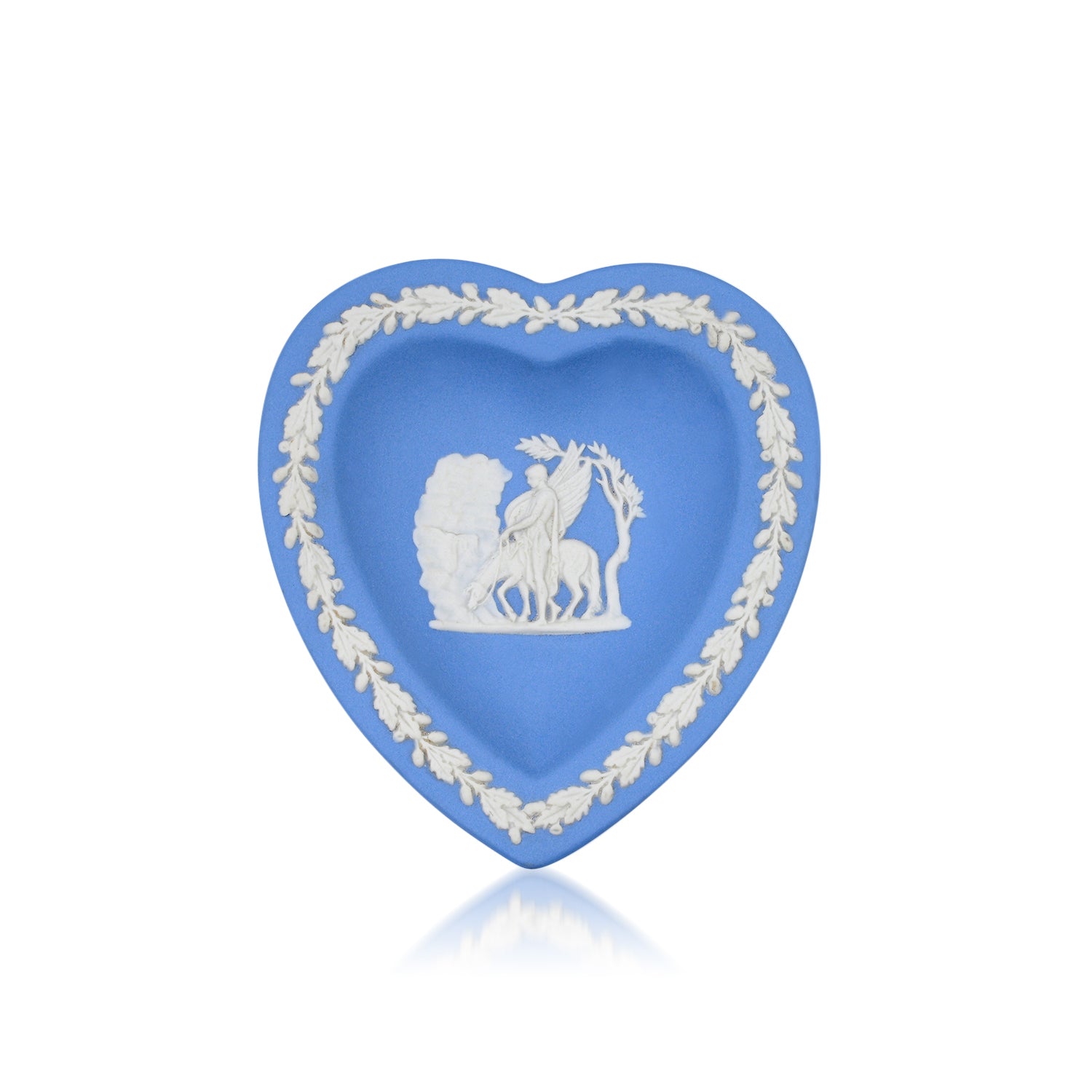 Vintage Small Blue Heart Jewelry Dish