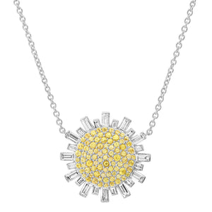 The Diamond & Sapphire Sunshine Necklace