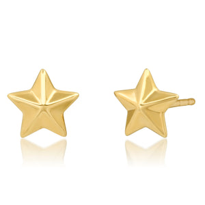 Mini Gold Star Stud Earrings