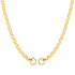 Open Front Round Rolo Link Chain Necklace