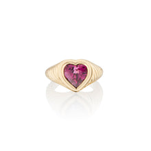Eden Love Signet Pinky Ring with Pink Tourmaline