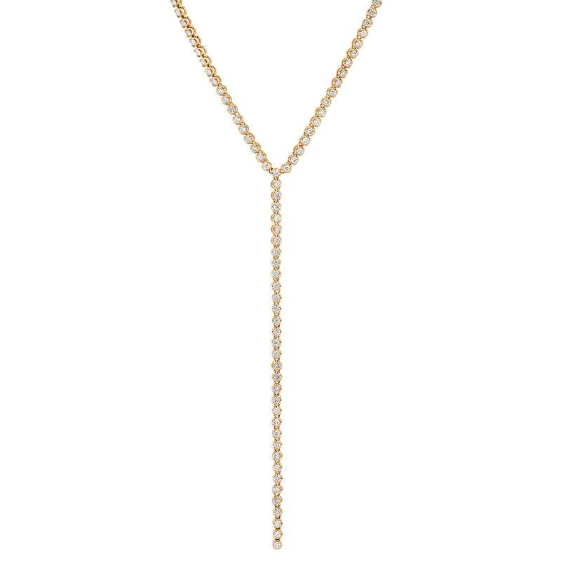 Tirisi Amsterdam Yellow Gold Diamond Lariat Necklace | Knar Jewellery