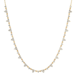 Full Sparkle Delicate Diamond Necklace
