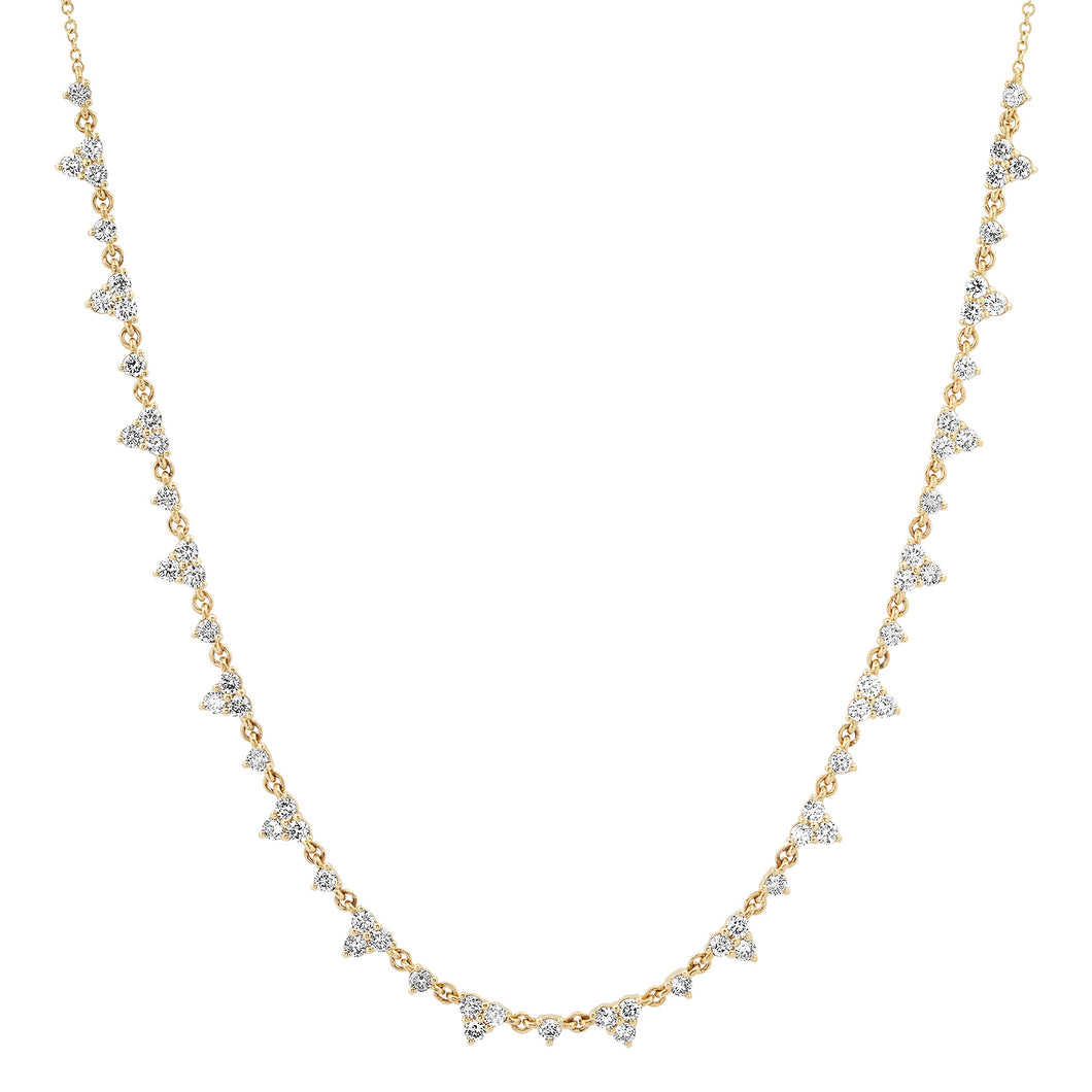 Full Sparkle Delicate Diamond Necklace