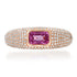 Emerald Cut Pink Sapphire & Diamond Glam Ring