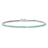Turquoise & Diamond Tennis Bracelet