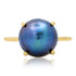 Round Black Pearl Ring
