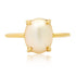 Small Circle or Oval Pearl Ring