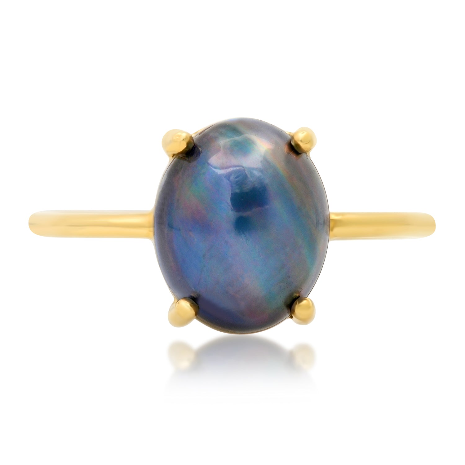 Oval Black Pearl Ring