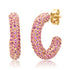 Mini Gemstone Party Hoop Earrings