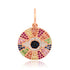 Diamond & Rainbow Sapphire Evil Eye Charm