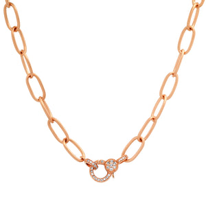 The Ultimate Oval Link Gold Chain with Diamond Clasp