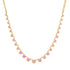 Graduated Pink Sapphire Bezel Set Necklace