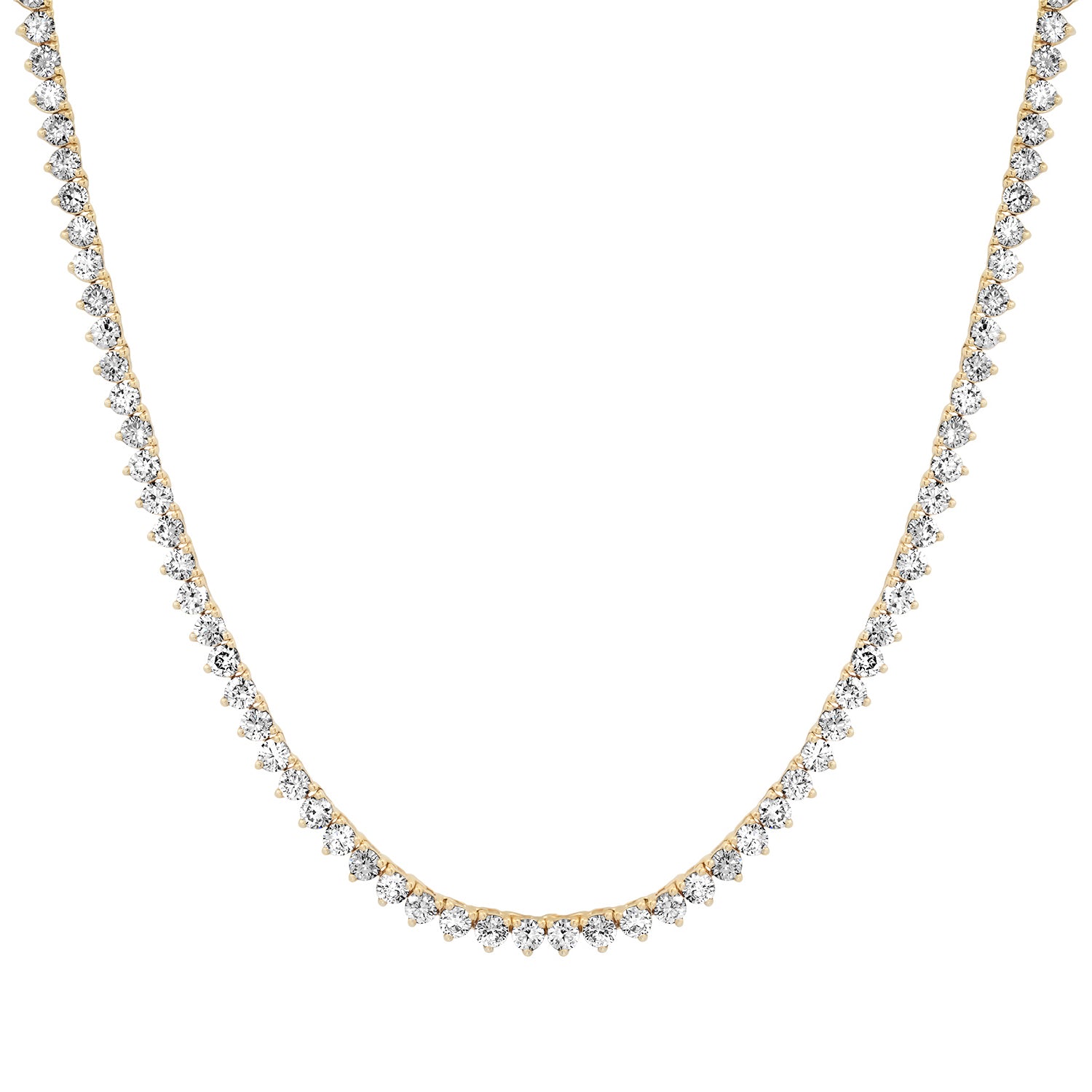 Delicate Diamond Riviera Tennis Necklace