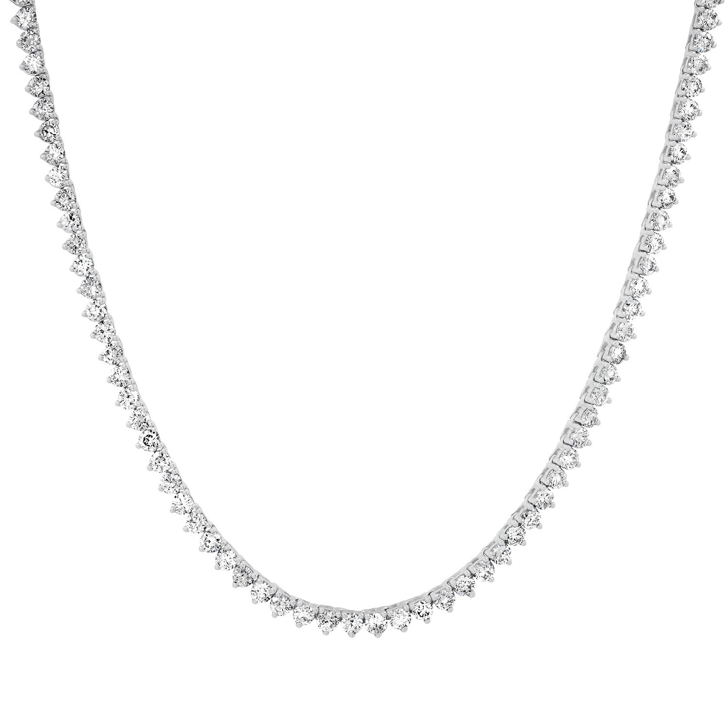 Delicate Diamond Riviera Tennis Necklace