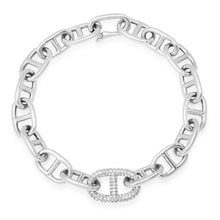 Gold & Diamond Luxe Bolton Chain Link Bracelet