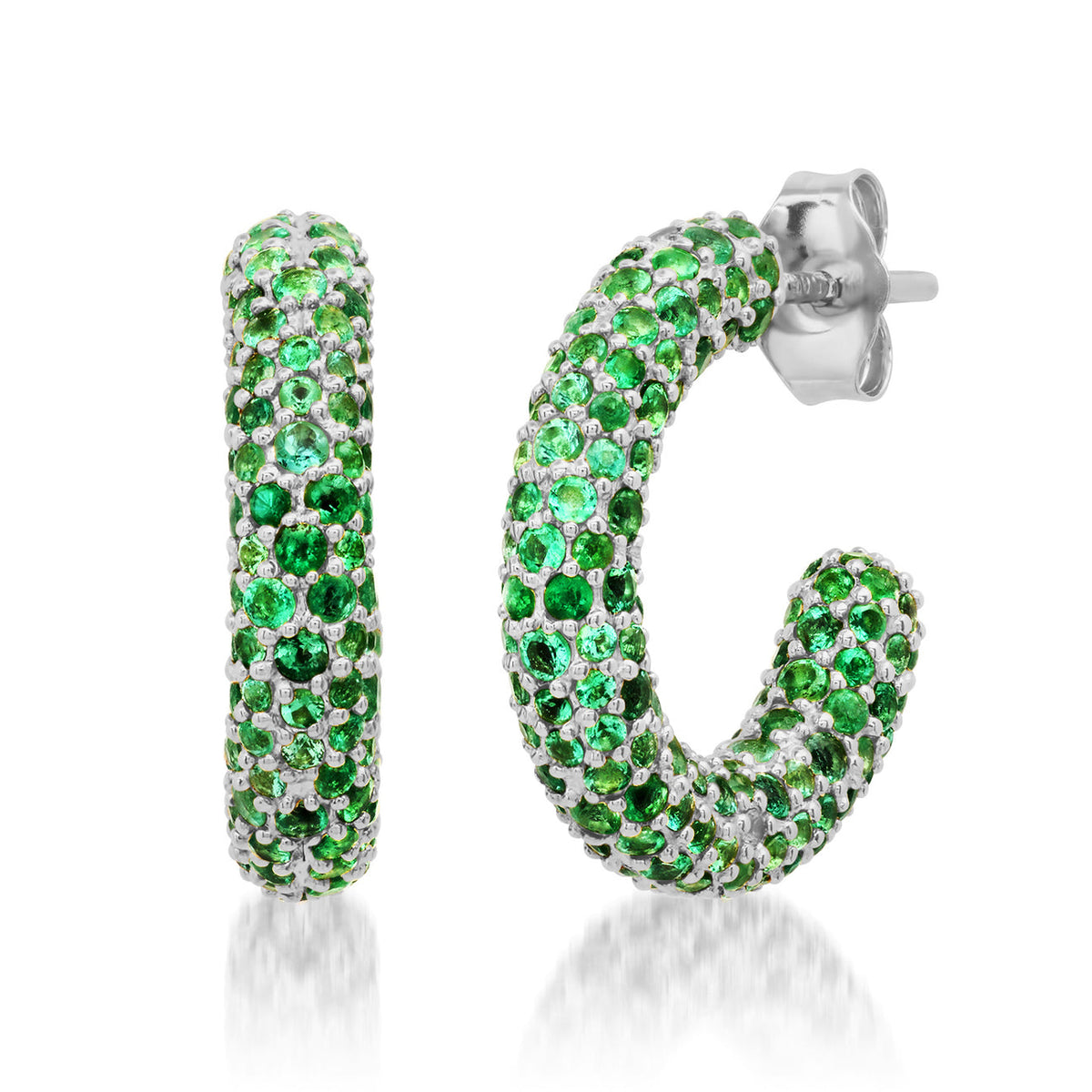 Mini Gemstone Party Hoop Earrings