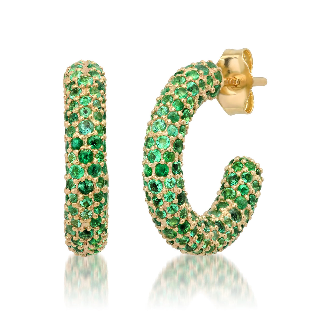 Mini Gemstone Party Hoop Earrings