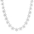 Delicate Diamond Daisy Tennis Necklace