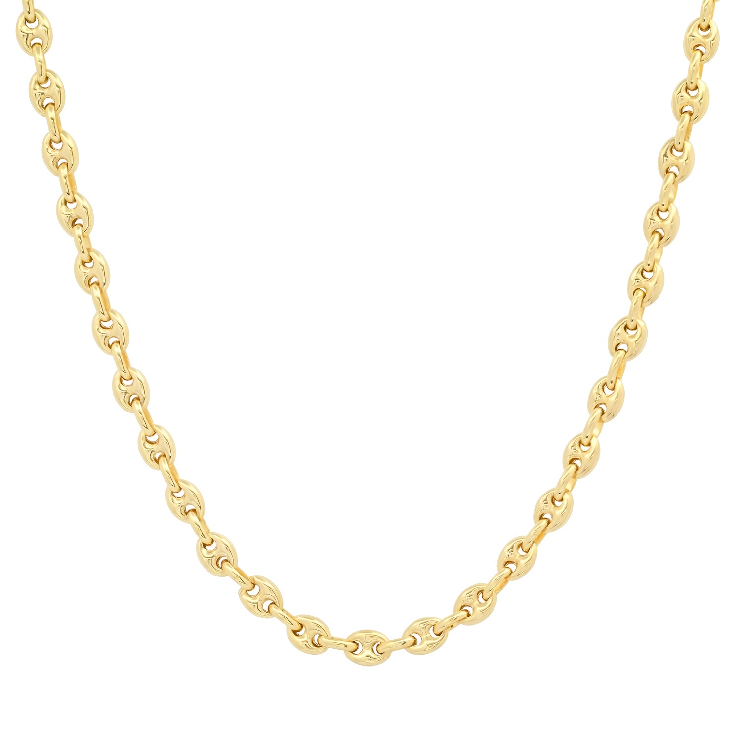 Petite Puff Mariner Chain Link Necklace