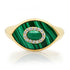 Malachite & Diamond Evil Eye Statement Ring