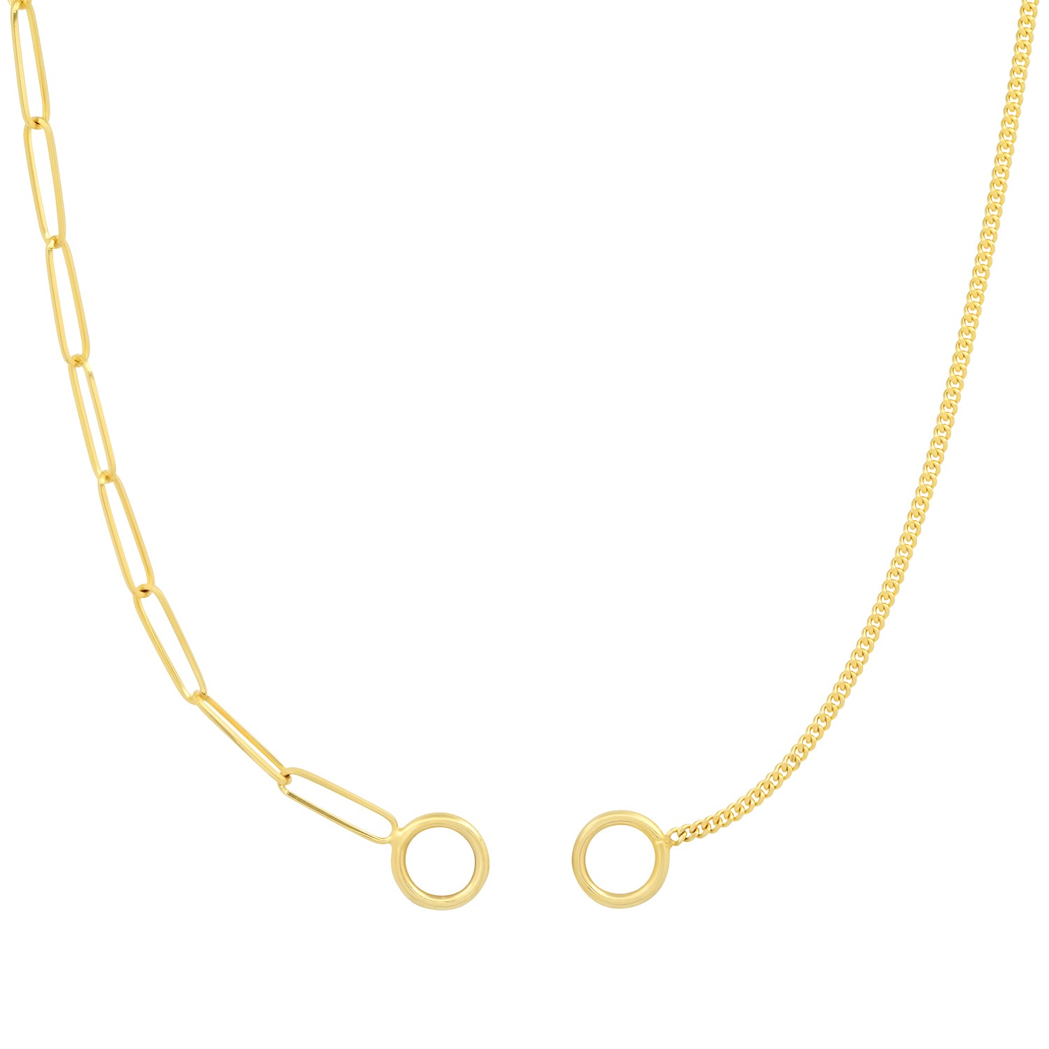 50/50 Open Front Link Chain Necklace
