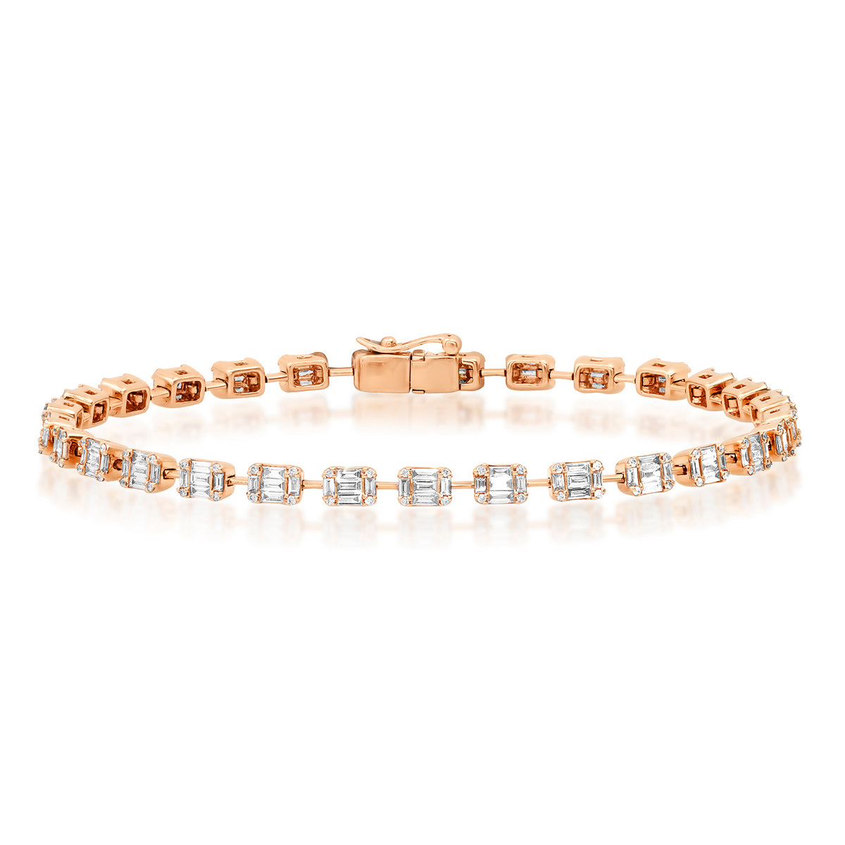 Caught My Eye Diamond Illusion Tennis Bracelet