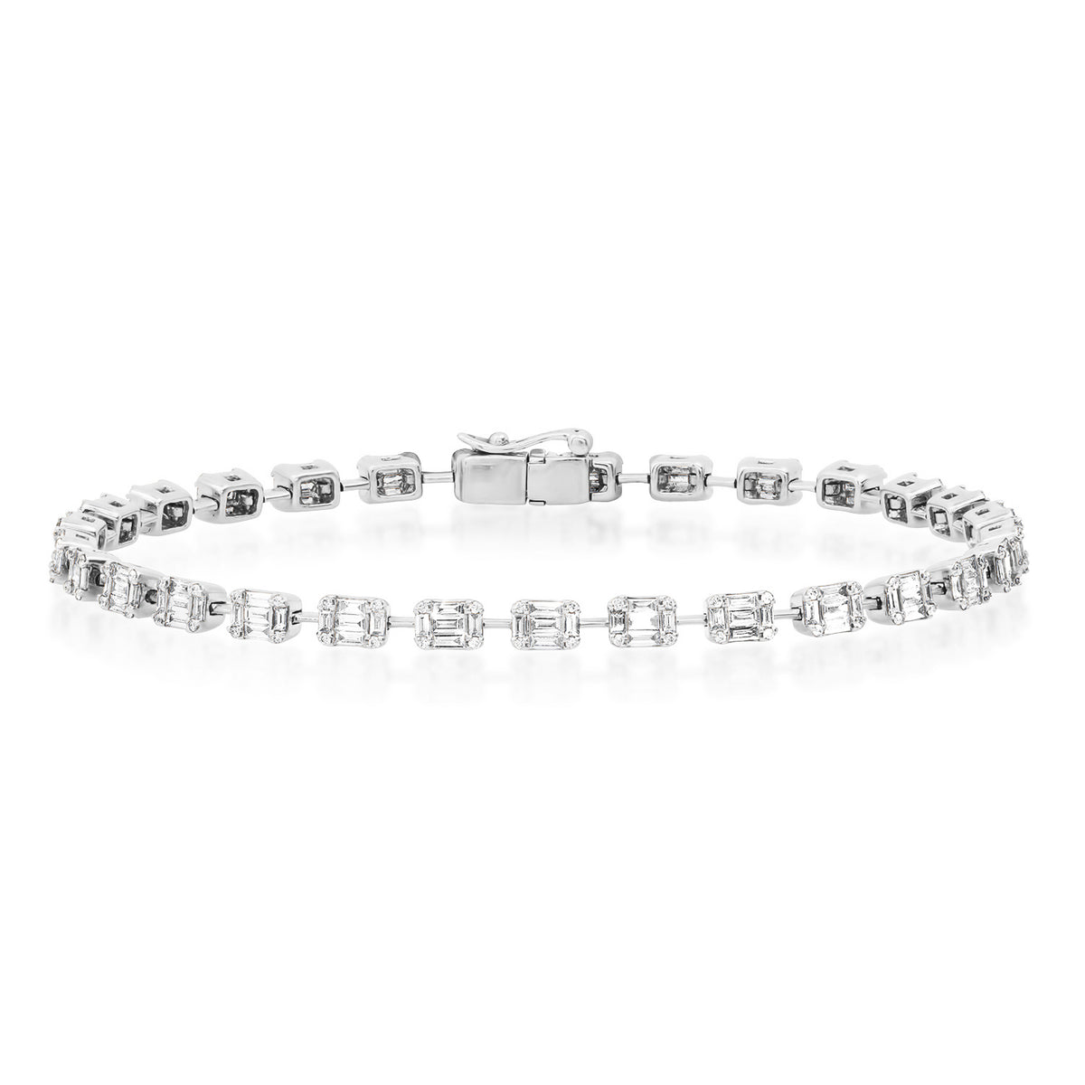 Caught My Eye Diamond Illusion Tennis Bracelet