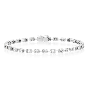 Caught My Eye Diamond Illusion Tennis Bracelet