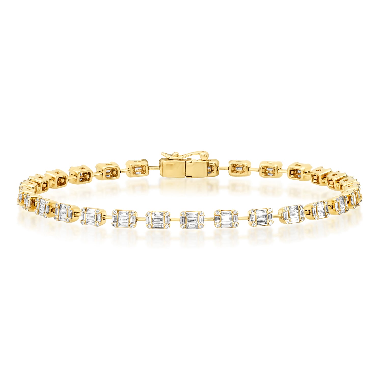 Caught My Eye Diamond Illusion Tennis Bracelet