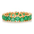 Gemstone Heart Eternity Band Ring